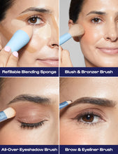 Load image into Gallery viewer, Alleyoop Multi-Tasker 4-in-1 Makeup Brush
