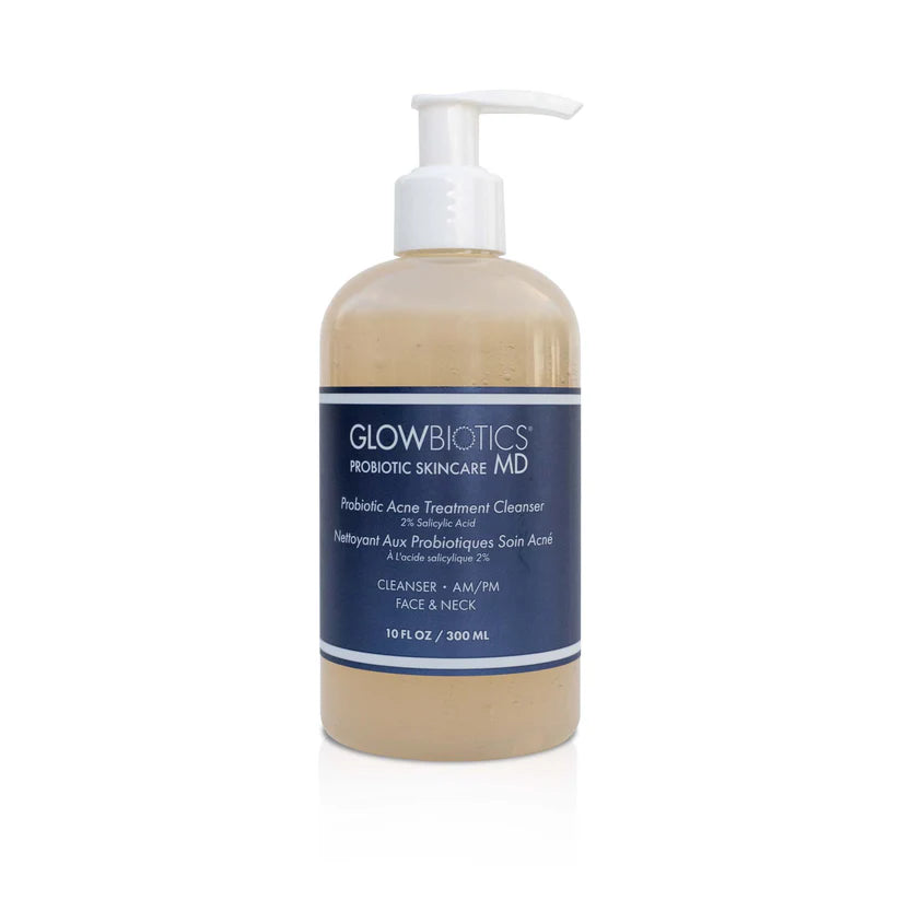 Glowbiotics Probiotic Acne Treatment Cleanser 10 oz.