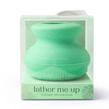 Load image into Gallery viewer, Lemon Lavender Lather Me Up Silicone Shower Brush
