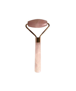 Single Handle Rose Quartz Crystal Facial Roller