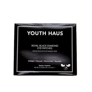 Youth Haus Royal Black Diamond Eye Patches (5 Pack)