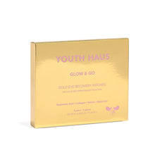 Load image into Gallery viewer, Youth Haus Glow &amp; Go Gold Eye Recovery Patches (5 Pack)
