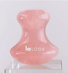 La Look Rose Quartz Gua Sha Mushroom